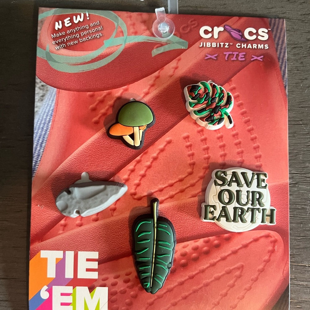 CROCS Jibbitz Charms Ties - Save Out Earth 5 Pack